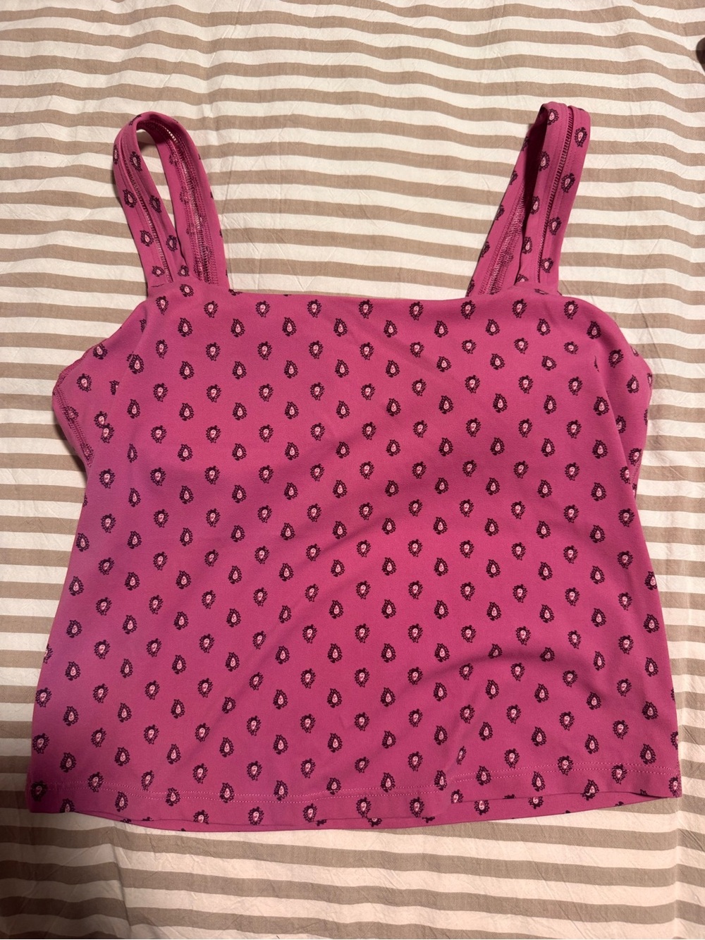 All in Motion Pink Paisley Bra Top